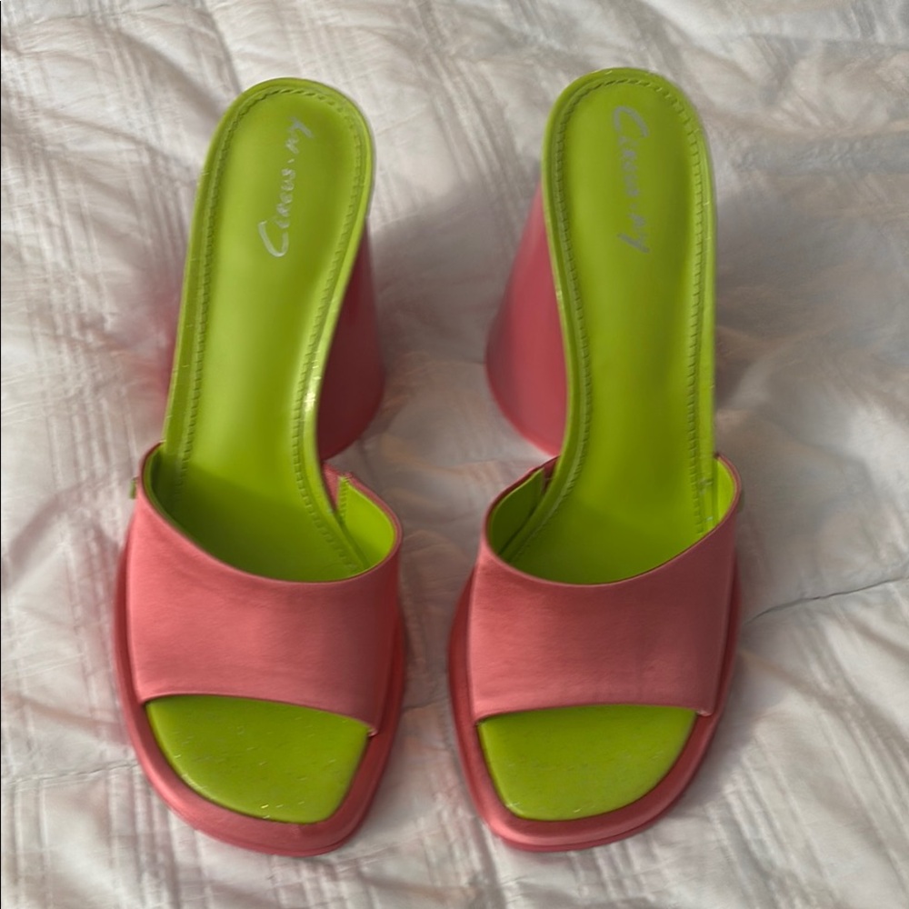 Circus NY Pink and Green Women's Shoes by Dam Edelmam.